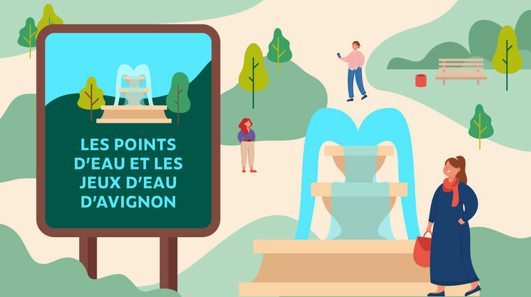 Les points d'eau et jeux d'eau d'Avignon