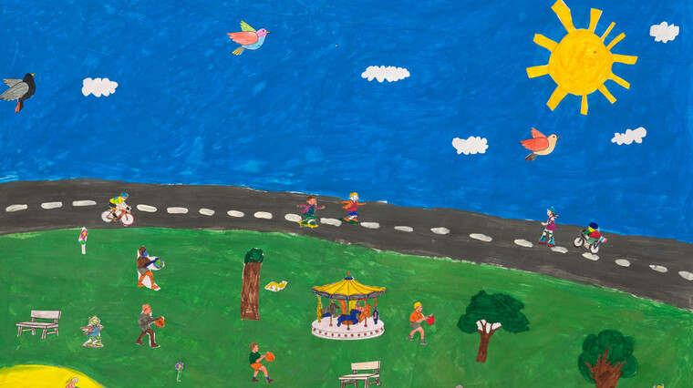 Avignon labellisée Cité éducative image d'un dessin d'enfant